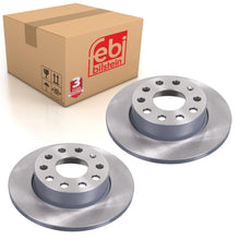 Load image into Gallery viewer, Pair of Rear Brake Disc Fits Volkswagen Caddy 4motion Crosstouran Gol Febi 36215