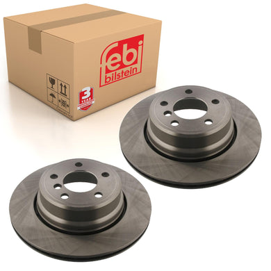 Pair of Rear Brake Disc Fits BMW X5 E53 OE 34216756849 Febi 36216