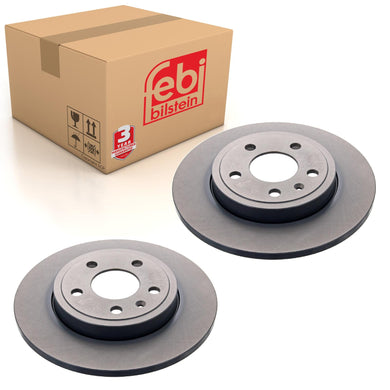 Pair of Rear Brake Disc Fits Seat Exeo Audi A4 quattro RS4 S4 Febi 36234