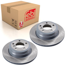 Load image into Gallery viewer, Pair of Rear Brake Disc Fits BMW X5 E70 LCI F15 X6 E71 Febi 36386