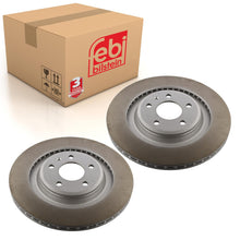 Load image into Gallery viewer, Pair of Rear Brake Disc Fits Audi Q5 quattro S4 S5 8T OE 8K0615601C Febi 36454
