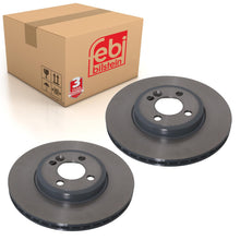 Load image into Gallery viewer, Pair of Front Brake Disc Fits Mini BMW Cooper R50 R52 R55 LCI R56 R57 Febi 36698