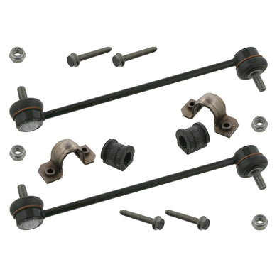 Front Anti Roll Bar Bush Kit Inc Stabiliser Links Fits Volkswagen Pol Febi 37078
