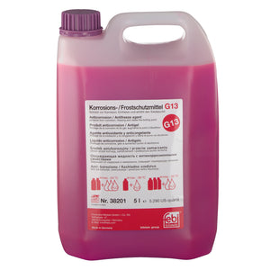 Pink Red Coolant Antifreeze Concentrate G13 5Ltr Fits Audi Skoda VW Febi 38201