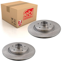 Load image into Gallery viewer, Pair of Rear Brake Disc Inc Wheel Bearing Abs Sensor Ring Axle Nut &amp; Febi 38304