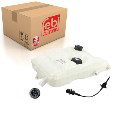 Coolant Expansion Tank Inc Lids & Sensor Fits Volvo FE G2FE Renault K Febi 38559