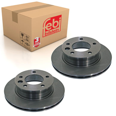 Pair of Front Brake Disc Fits Chrysler Mercedes Benz Sprinter Model 9 Febi 38623