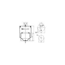 Load image into Gallery viewer, Rear Air Spring Inc Steel Piston &amp; Piston Rod Fits Volvo FH G3 FH12 G Febi 38827
