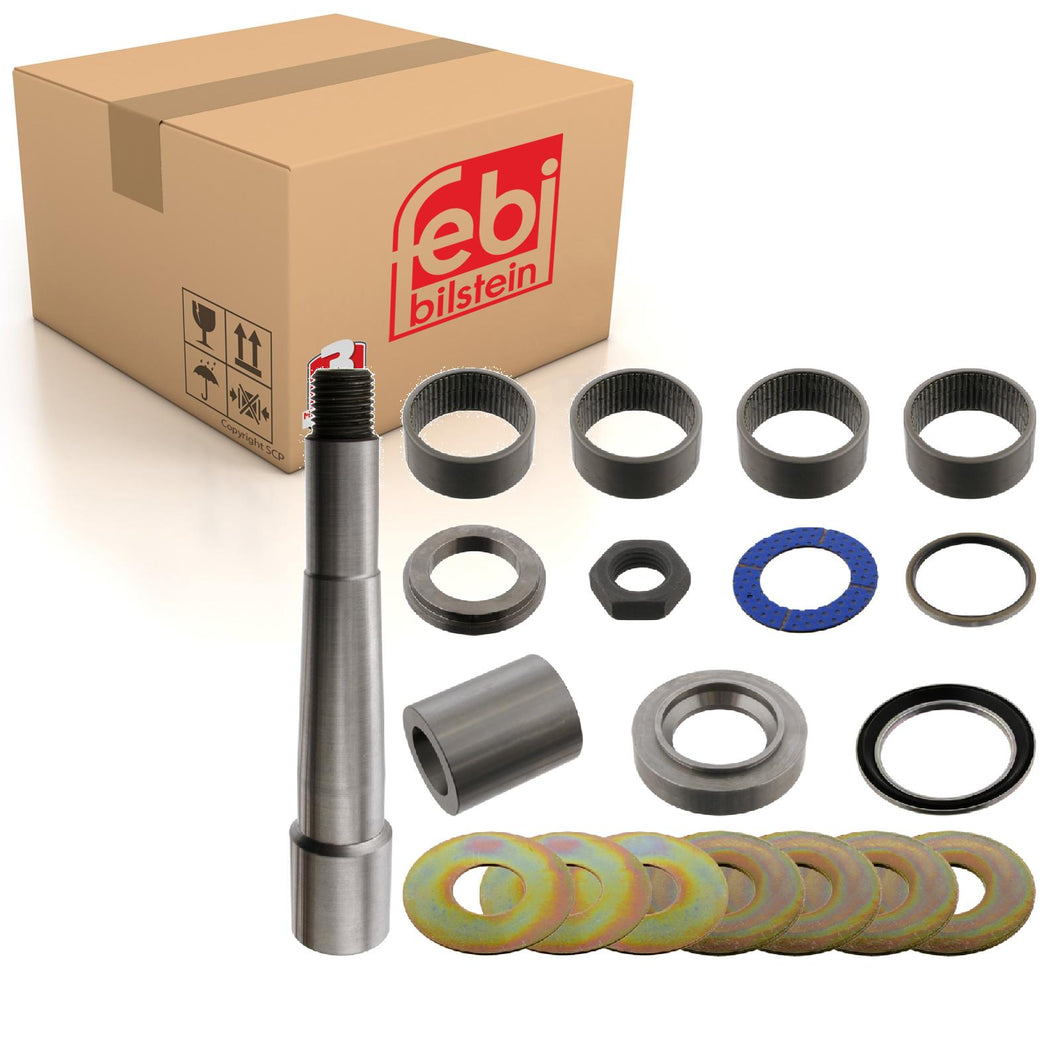 King Pin Set Inc Friction Bearing Single Set Fits DAF 65 CF XF 530 DB Febi 39110