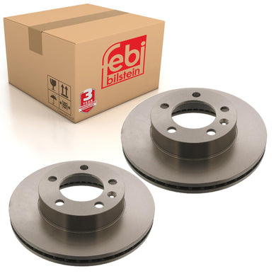 Pair of Front Brake Disc Fits Vauxhall Movano Nissan NV400 B Renault Febi 39346