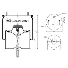 Load image into Gallery viewer, Air Spring Inc Steel Piston &amp; Piston Rod Fits Gigant Achsen Febi 39421