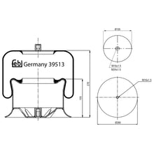 Load image into Gallery viewer, Front Air Spring Inc Steel Piston Fits Mercedes Benz Actros Atego 18t Febi 39513