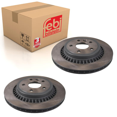 Pair of Rear Brake Disc Fits VOLVO OE 31277357SK Febi 39620