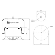 Load image into Gallery viewer, Air Spring Inc Steel Piston Fits Mercedes Benz Actros Atego 18t Axor Febi 39854