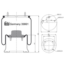 Load image into Gallery viewer, Air Spring Inc Steel Piston Fits Schmitz Cargobull OE 15323 Febi 39861