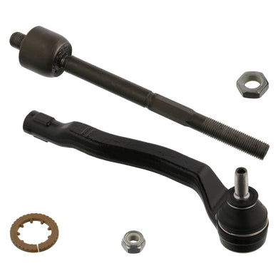 Front Right Tie Rod Inc Tie Rod End Nut & Lock Nut Fits Renault Kango Febi 39864