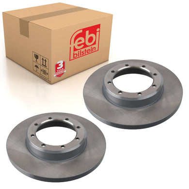 Pair of Rear Brake Disc Fits Vauxhall Movano Acura B Renault Master I Febi 39868