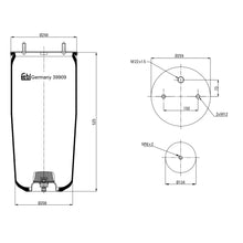 Load image into Gallery viewer, Air Spring No Piston Fits Bergische Achsen OE 542942030 Febi 39909