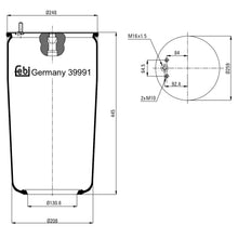 Load image into Gallery viewer, Rear Air Spring No Piston Fits Volvo FL10FL 10 285 FL 310 320 Febi 39991
