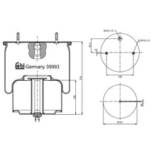 Load image into Gallery viewer, Front Air Spring Inc Steel Piston Fits Volvo FH12 G1FH 12 340 FH 380 Febi 39993