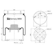Load image into Gallery viewer, Air Spring Inc Steel Piston Fits Sauer Achsen OE 3229003600 Febi 39994
