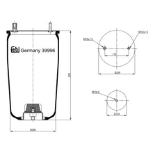 Load image into Gallery viewer, Air Spring No Piston Fits Bergische Achsen OE 542941250 Febi 39996