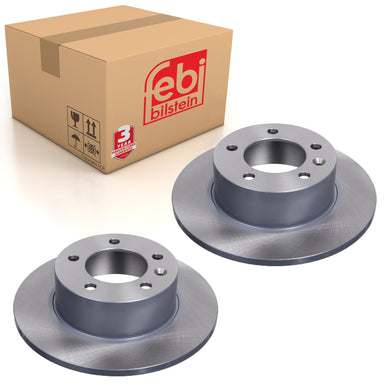 Pair of Rear Brake Disc Fits Vauxhall Movano B Renault Master III Febi 40093