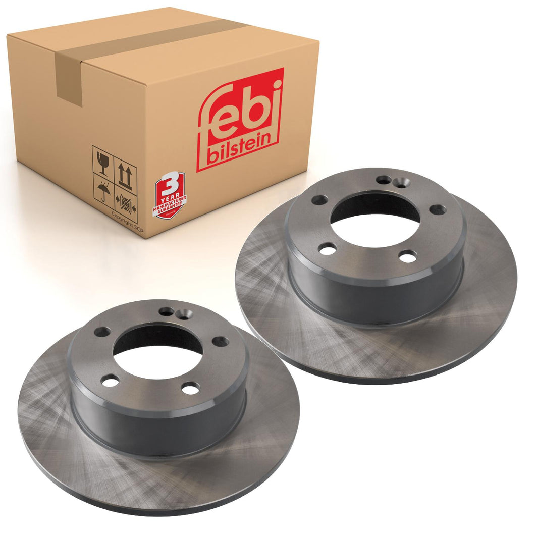 Pair of Rear Brake Disc Fits Vauxhall Movano B Renault Master III Febi 40094