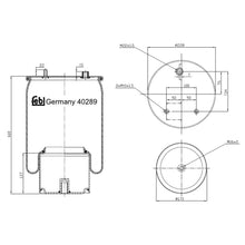 Load image into Gallery viewer, Rear Air Spring Inc Steel Piston Fits DAF CF E6 XF 105 E6CF Febi 40289