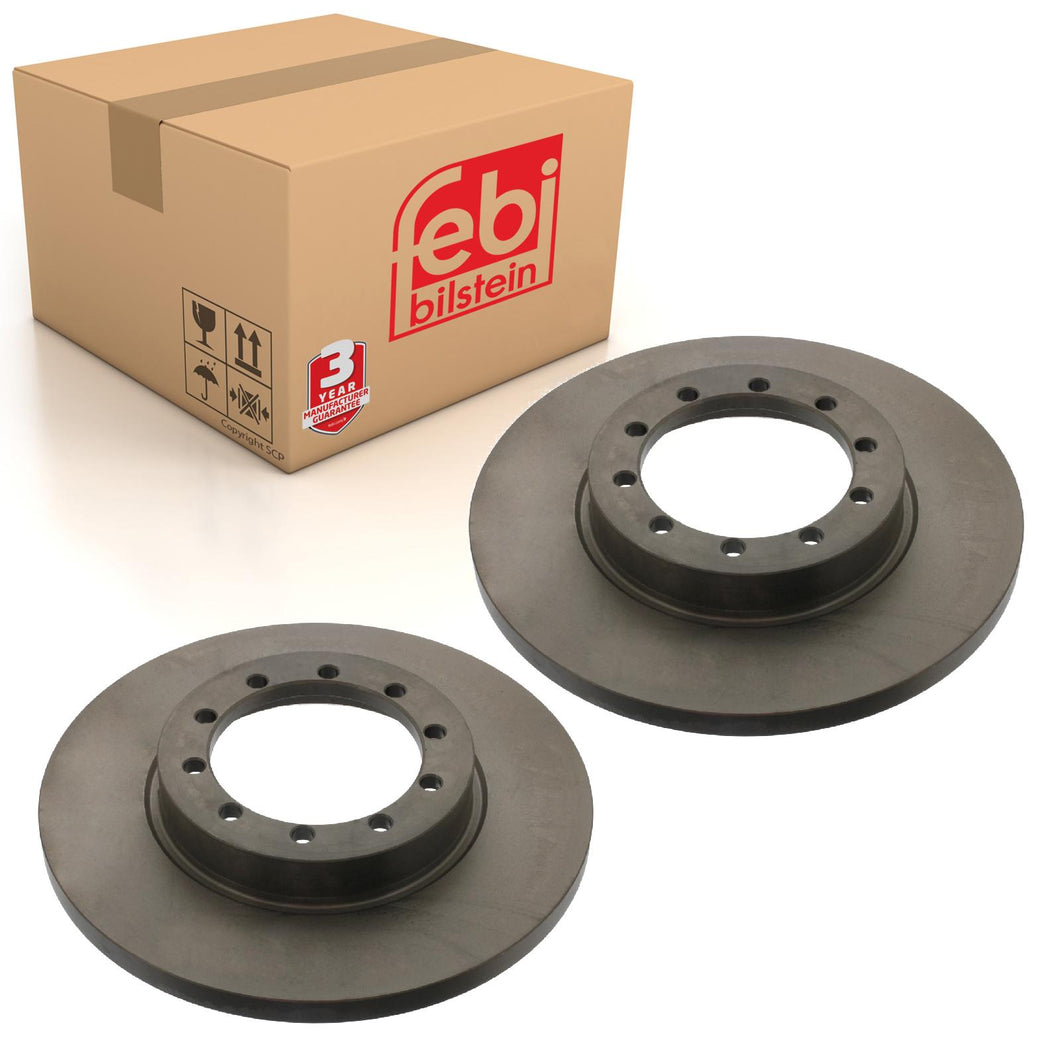 Pair of Rear Brake Disc Fits Ford Transit 6 OE 1488311SK Febi 40644