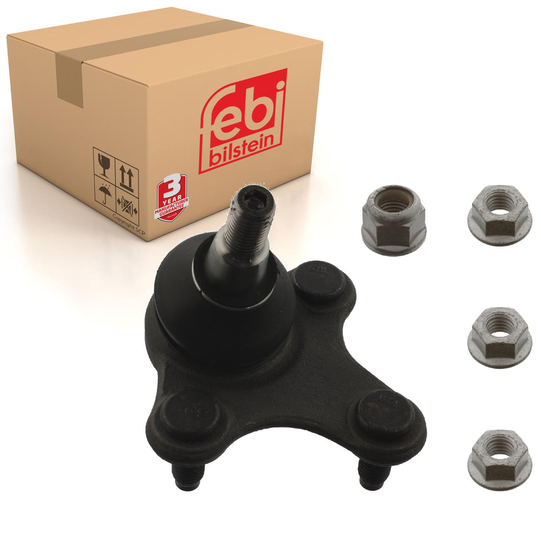 Front Left Lower Ball Joint Inc Lock Nuts Fits Volkswagen Caddy 4 SA Febi 40668