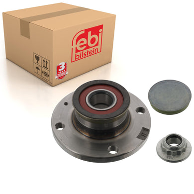 Rear Wheel Bearing Kit Inc Wheel Hub Axle Nut & Dust Cap Fits Volkswa Febi 40676
