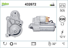 Load image into Gallery viewer, Starter Motor Fits Renault Clio Espace Express Extra Kangoo Laguna Valeo 432672