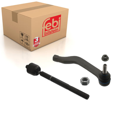 Front Right Tie Rod Inc Tie Rod End Nut & Lock Nut Fits Vauxhall Mova Febi 43688