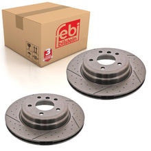 Load image into Gallery viewer, Pair of Rear Brake Disc Fits BMW 1 Series E81 E87 LCI 3 E90 E91 E92 E Febi 43800