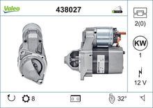 Load image into Gallery viewer, Starter Motor Fits Mercedes Class A Class B OE 41518501 Valeo 438027