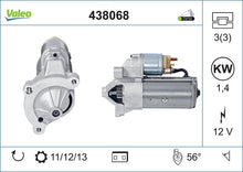 Load image into Gallery viewer, Starter Motor Fits Citroen Berlingo Bx C Crosser C15 C25 C4 C5 C8 D Valeo 438068