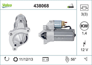 Starter Motor Fits Citroen Berlingo Bx C Crosser C15 C25 C4 C5 C8 D Valeo 438068