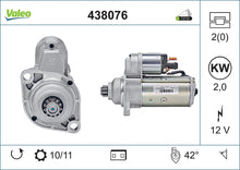 Load image into Gallery viewer, Starter Motor Fits Audi A2 A3 S3 Ford Galaxy Seat Alhambra Arosa Co Valeo 438076