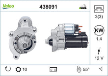 Load image into Gallery viewer, Starter Motor Fits Citroen Berlingo C15 C4 C4 Picasso C5 C8 Dispatc Valeo 438091
