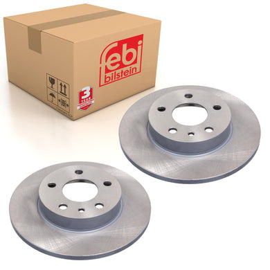 Pair of Rear Brake Disc Fits Alfa Romeo GTV Spider OE 60670804 Febi 43809