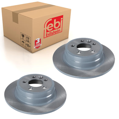 Pair of Rear Brake Disc Fits ROVER OE SDB000871 Febi 43810