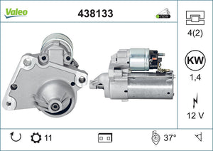 Starter Motor Fits Citroen Berlingo C-Elysee C1 C2 C3 C3 Picasso C3 Valeo 438133