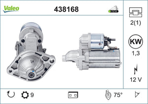Starter Motor Fits Alfa Romeo Mi.To Fiat 500 Aegea Albea Doblo Fior Valeo 438168