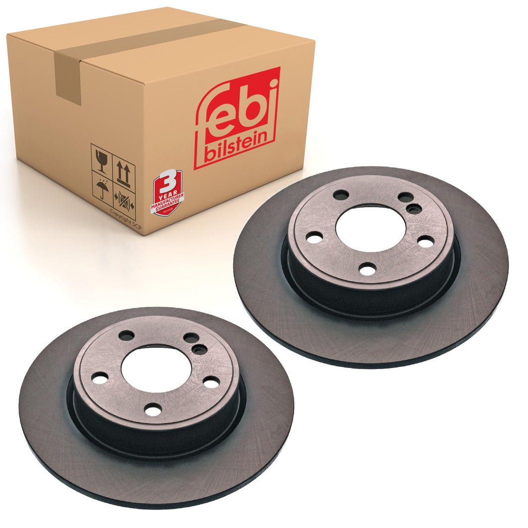 Pair of Rear Brake Disc Fits Mercedes Benz A-Class model 176 B-Class Febi 43816