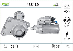 Starter Motor Fits Citroen Berlingo C-Elysee C2 C3 C3 Aircross C3 P Valeo 438189