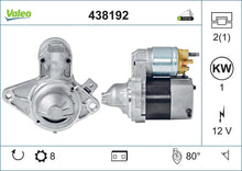 Load image into Gallery viewer, Starter Motor Fits Citroen C1 Peugeot 107 Toyota Aygo OE 5802AL Valeo 438192