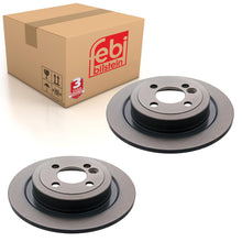 Load image into Gallery viewer, Pair of Rear Brake Disc Fits Mini BMW Cooper R55 LCI R56 R57 R58 R59 Febi 43820