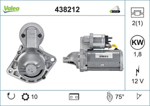 Starter Motor Fits Chevrolet Aveo Opel Agila Astra Combo Corsa Meri Valeo 438212