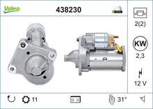 Load image into Gallery viewer, Starter Motor Fits Volvo C30 S40 S60 S80 V40 V50 V60 V70 Valeo 438230
